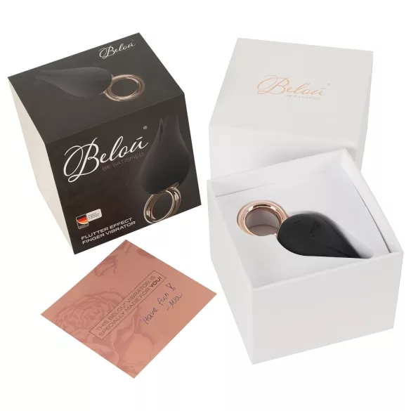 Belou - clitoris vibrator - oplaadbaar waterdicht - zwart