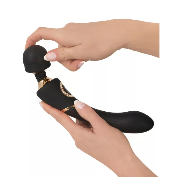 Cleopatra Wand - oplaadbare waterproof massage vibrator - zwart