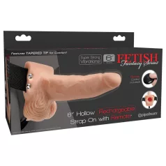   Pipedream - Fetish Strap-On 6 - opzetbare, holle vibrator (natuurlijk)