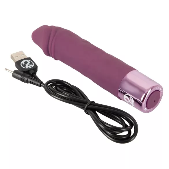 You2Toys - vibrator - oplaadbaar, waterproof, realistisch - paars