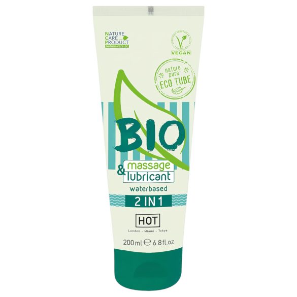 HOT Bio 2IN1 - glijmiddel en massagegel op waterbasis - 200ml