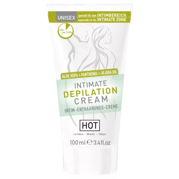 HOT Intimate - ontharingscrème intiem met spatel - 100ml