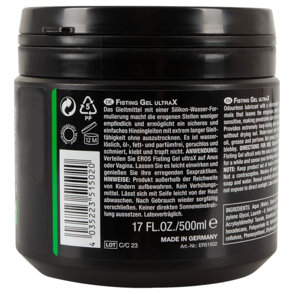 EROS - fisting glijmiddel - gel - 500ml