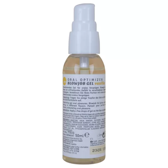 HOT - Blowjob Gel - oraal glijmiddel gel - vanille (50 ml)