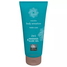 Shiatsu - massage glijmiddel - amber geur - 200ml