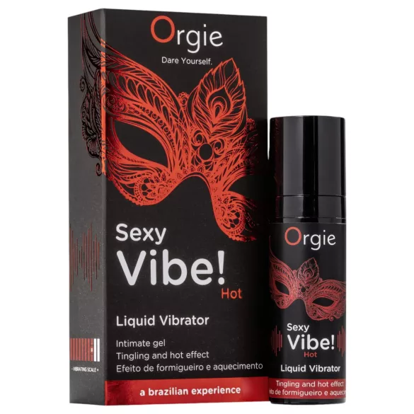 Orgie - vloeibare vibrator - verwarmend en aardbei - 15ml