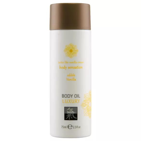Shiatsu Luxury - eetbare massageolie - vanille - 75ml