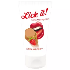 Lick it! - eetbare glijmiddel - aardbei - 2-in-1 - 50ml
