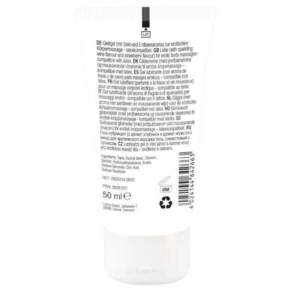 Lick it! - eetbare glijmiddel - 2in1 aardbei champagne - 50ml