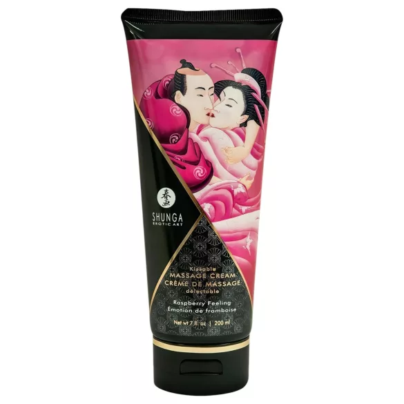 Shunga - massagecrème - framboos - 200ml