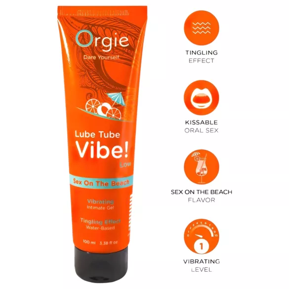 Orgie - glijmiddel intiem gel met tintelend effect - Sex on the Beach - 100ml