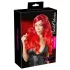 Cottelli - Lange pruik met golvend haar en pony - rood