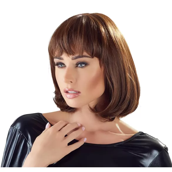 Cottelli - pruik bob middellang - bruin