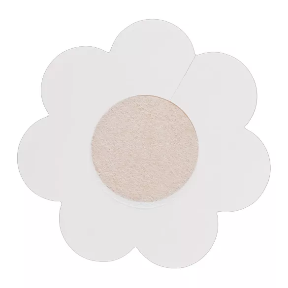 Cottelli - Tepelcover bloem - huidskleur - 12 stuks