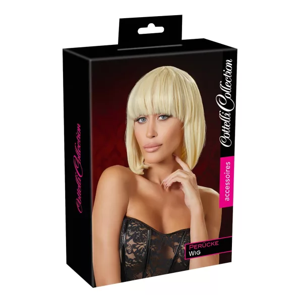 Cottelli - pruik bob met pony - halflang - blond