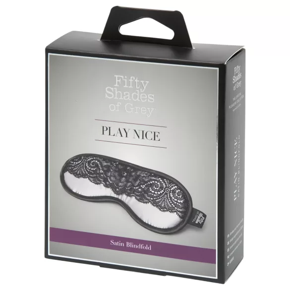 Fifty Shades of Grey - satijnen oogmasker - zilver