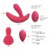 Cotoxo Saddle - prostaat vibrator met afstandsbediening - rood