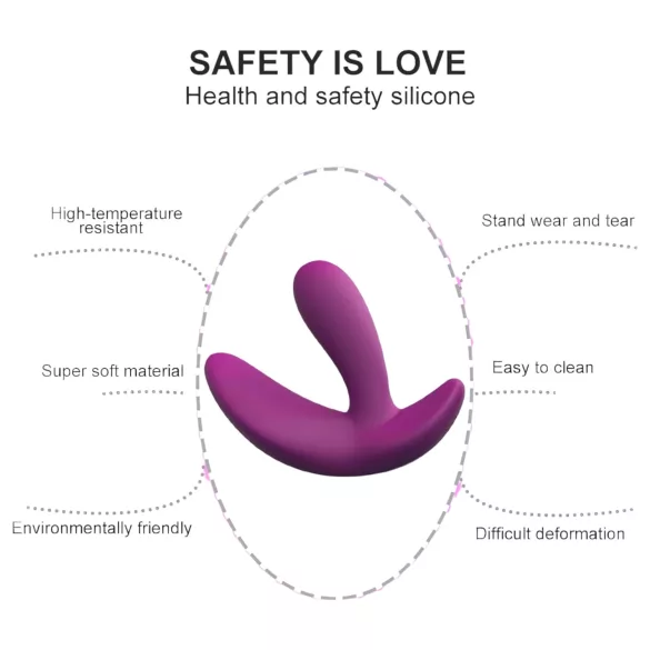Cotoxo Saddle - prostaat vibrator met afstandsbediening - paars