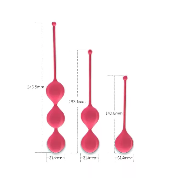 Cotoxo Belle - Geishaballen set - 3-delig - Rood