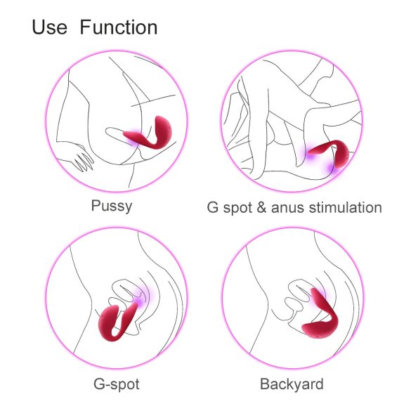 Cotoxo Cupid 2 - afstandsbedienbare koppel vibrator - rood