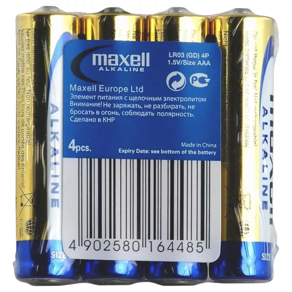 Duurzame microbatterijen (AAA) voor seksspeeltjes (4 stuks)