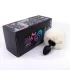 Sunfo - buttplug met konijnenstaart - zwart/wit