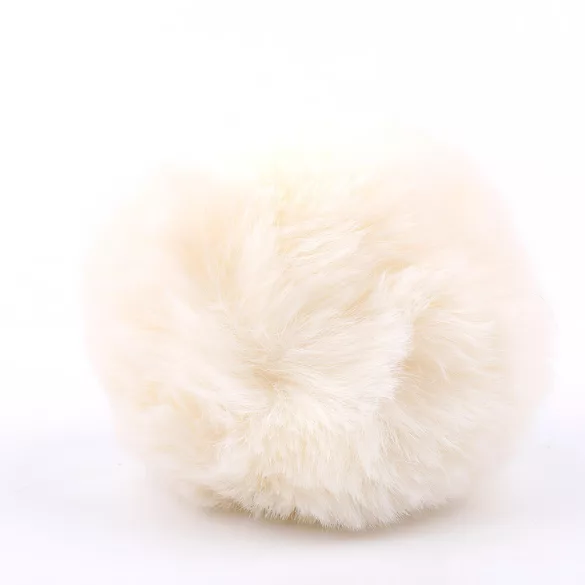 Sunfo - buttplug met konijnenstaart - zwart/wit