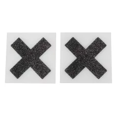 Glitter - tepelstickers - X-vorm