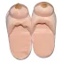 Pluche pantoffels - borstvormig - beige