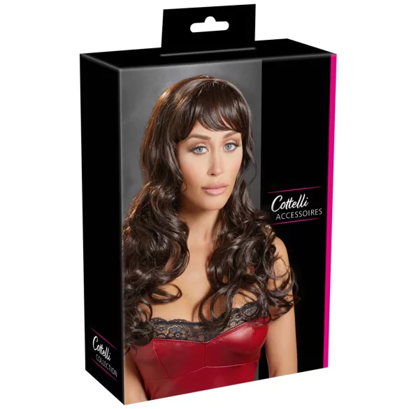 Cottelli - pruik - golvend haar - bruin