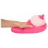 Roze pluche slippers - borstvormig