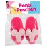 Pluche penis pantoffels - roze