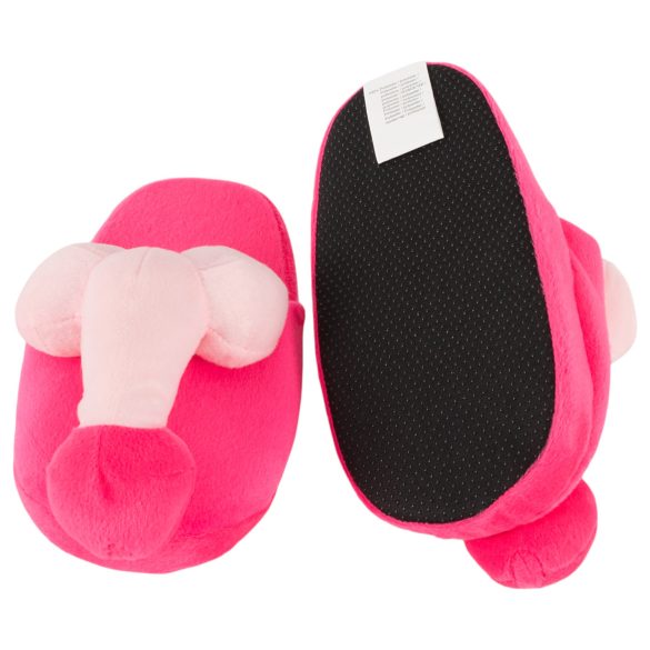 Pluche penis pantoffels - roze