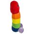 Pluche piemel - 30 cm (regenboog)