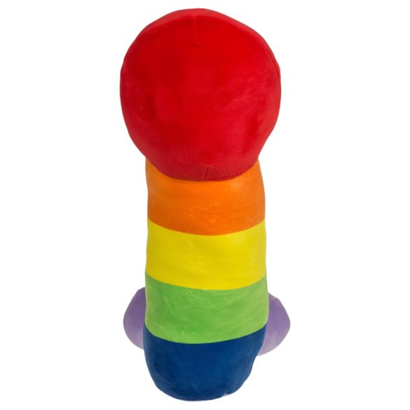 Pluche piemel - 30 cm (regenboog)