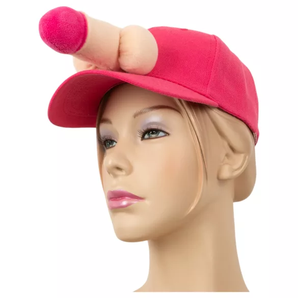 Pluche - grappige muts met penis - zacht - one size