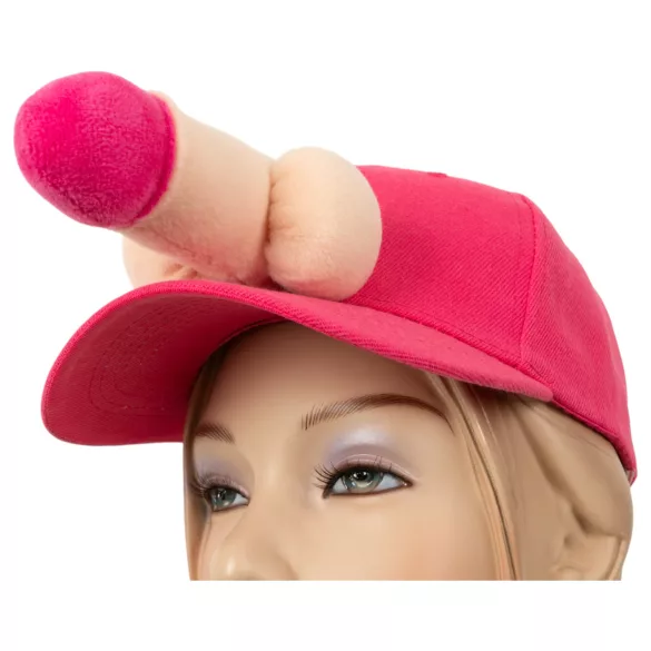 Pluche - grappige muts met penis - zacht - one size