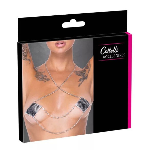 Cottelli - tepelstickers - sierlijk design - zilver