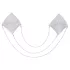 Cottelli - tepelstickers met ketting - zilver