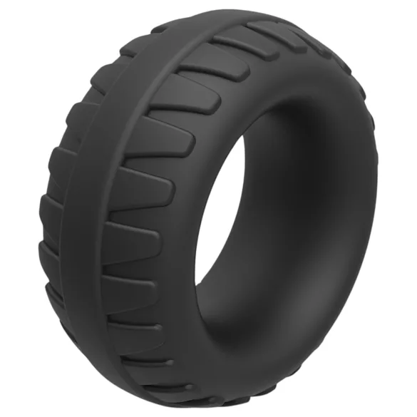 Pulselock Oak - extra dikke siliconen penisring (zwart) - 40 mm