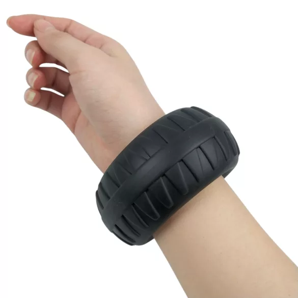 Pulselock Oak - extra dikke siliconen penisring (zwart) - 40 mm