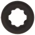 Pulselock Cocktura - gestippelde siliconen penisring (zwart) - 27 mm