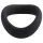 Pulselock Cocktura - gedraaide siliconen penisring (zwart) - 50 mm