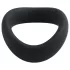 Pulselock Cocktura - gedraaide siliconen penisring (zwart) - 50 mm