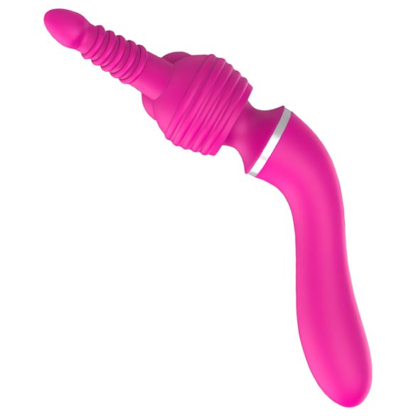 Lonely 2in1 - vibrator en massager - G-spot - 3 opzetstukken - roze