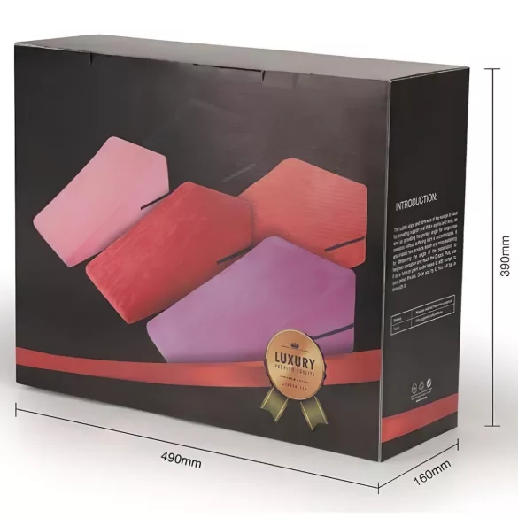 Desirel Magic Pillow - erotische wigvormige kussen - groot (zwart)