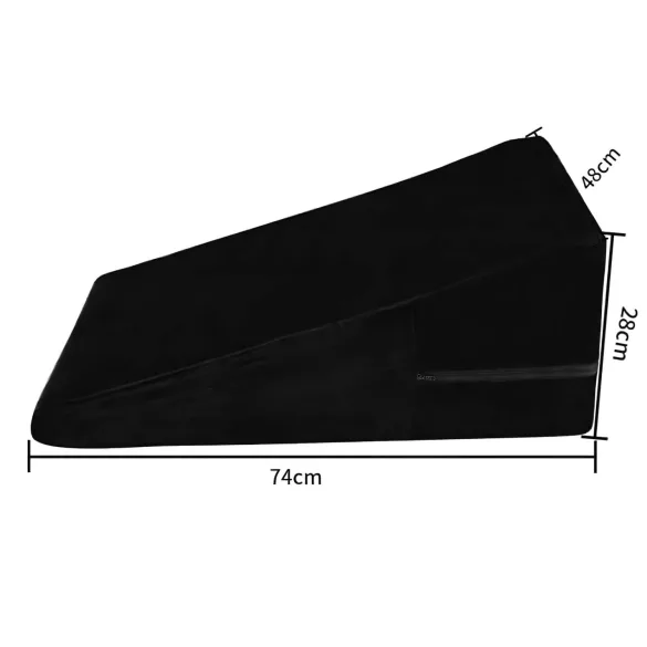 Desirel Magic Pillow - erotische wigvormige kussen - groot (zwart)