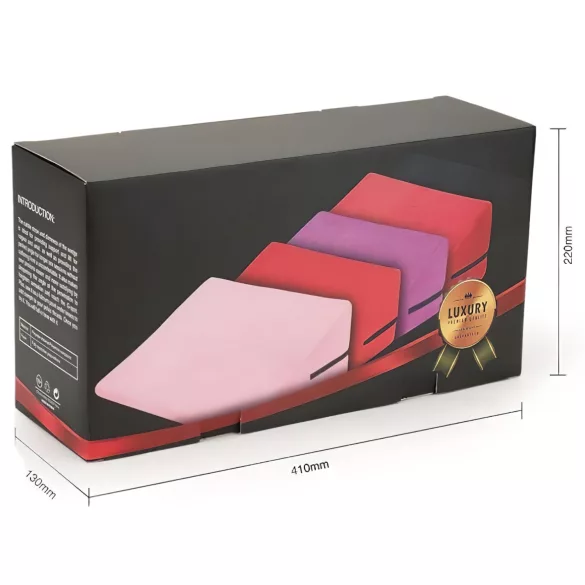 Desirel Magic Pillow - wigvormig seksspeelkussen - klein (zwart)