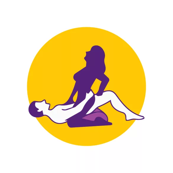 Desirel Magic Pillow - opblaasbaar wig-sekskussen (donkerpaars)