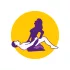 Desirel Magic Pillow - opblaasbaar wig-sekskussen (donkerpaars)